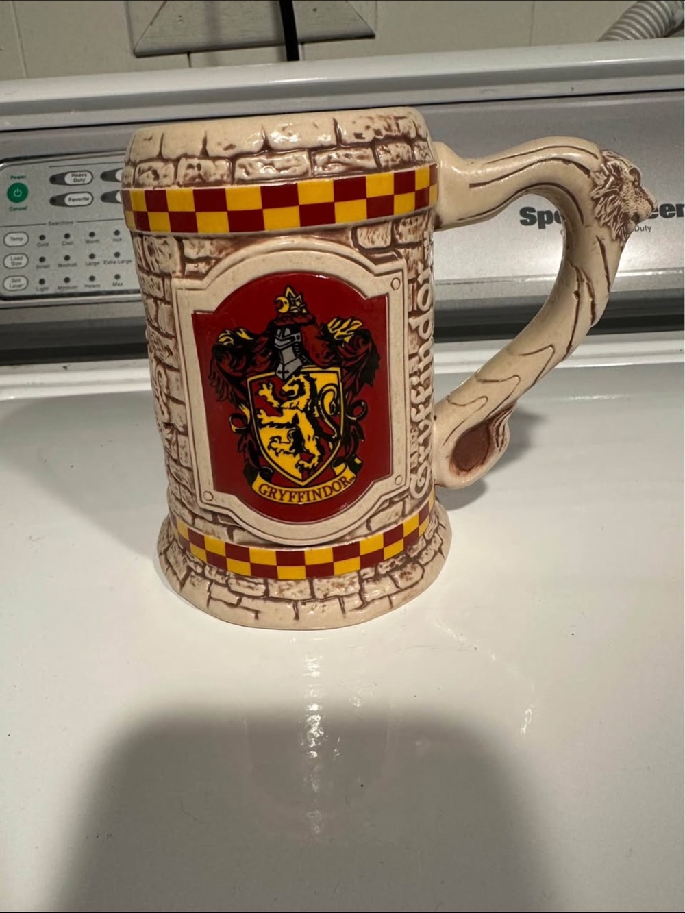 Gryffindor Crest Ceramic Stein Mug - Red and Gold